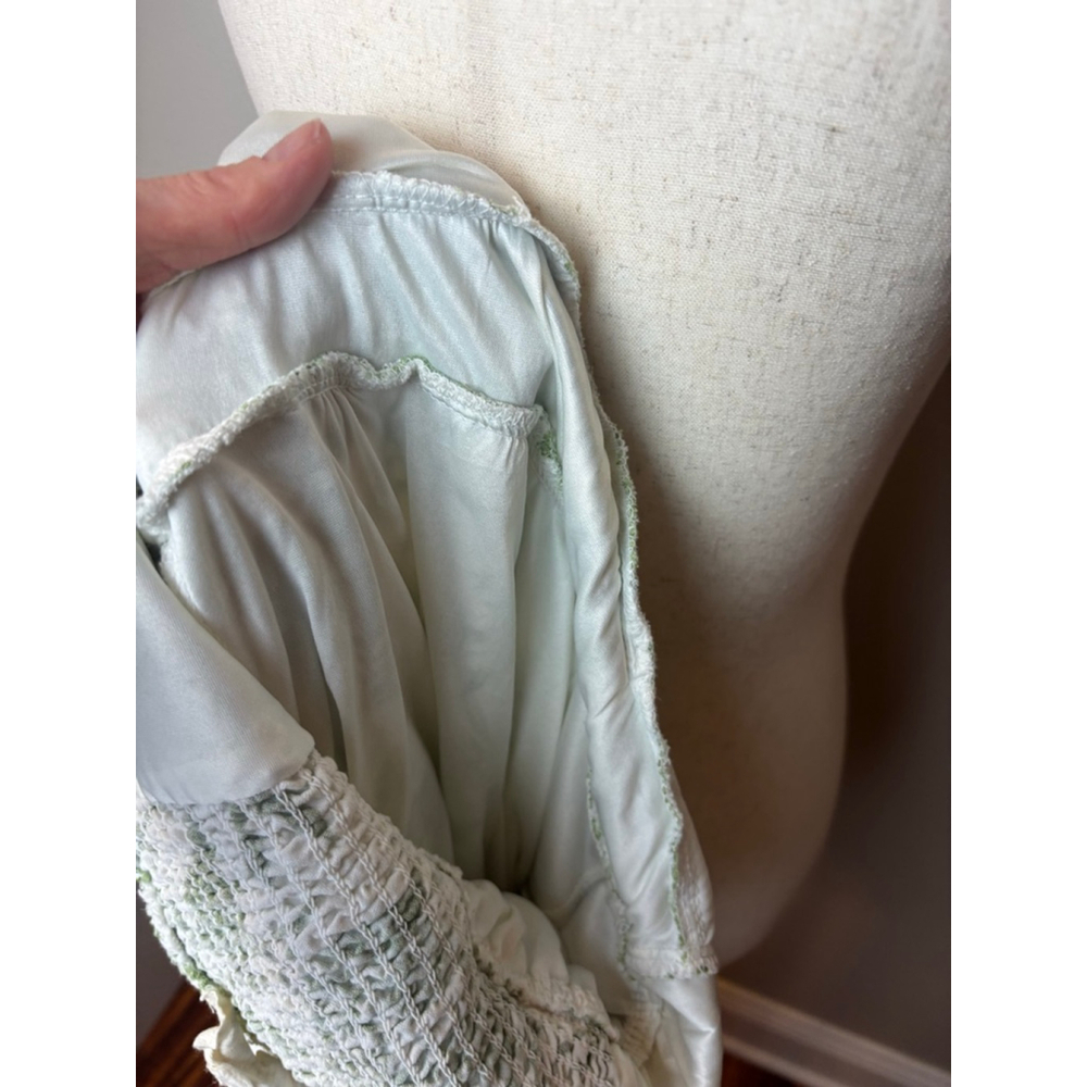 Anthropologie Sweet Wanderer Midi Dress s White Floral spring Easter brunch - Picture 9 of 10